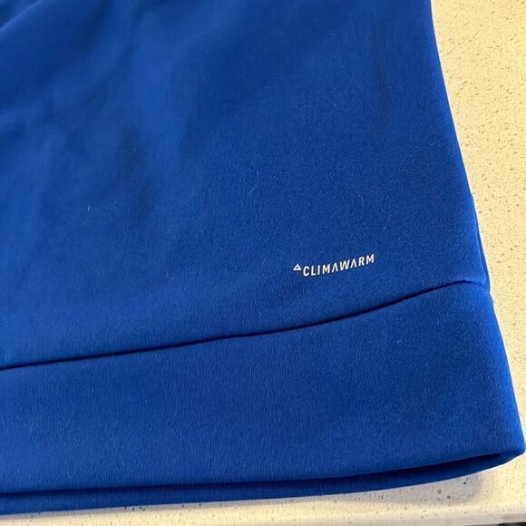 Adidas Climawarm Kansas Jayhawks Hoodie Cotton/Poly Mens L - Picture 7 of 9